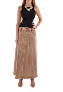 Brown Denim Skirt