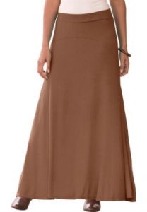 Brown Jersey Skirt
