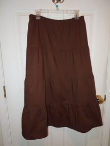 Brown Peasant Skirt