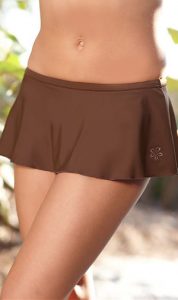 Brown Swim Skirt