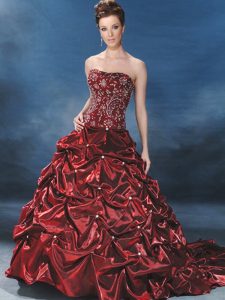 Burgundy Ball Gown