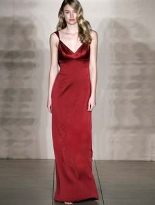 Burgundy Evening Gowns