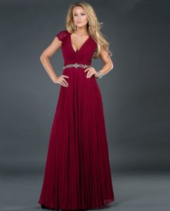 Burgundy Gown