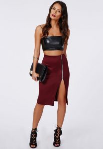 Burgundy Skirt Images