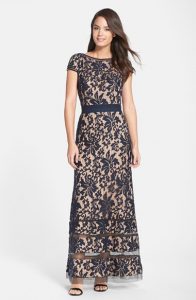 Cap Sleeve Lace Gown