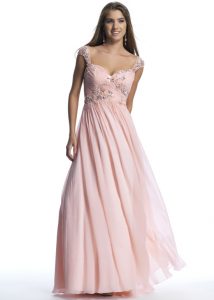 Cap Sleeve Prom Gown