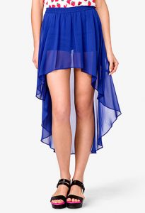 Chiffon High Low Skirt