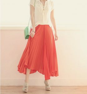 Chiffon Pleated Skirt