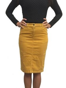 Corduroy Pencil Skirt