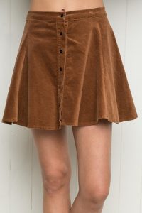 Corduroy Skater Skirt