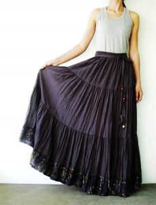 Cotton Peasant Skirt