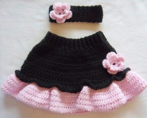 Crochet Baby Skirt