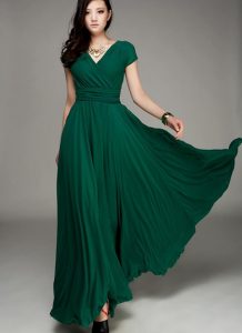 Dark Green Gown