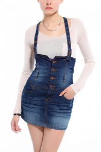 Denim Overall Skirt