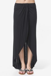 Draped Maxi Skirt