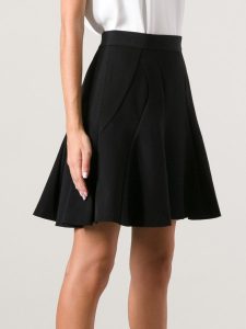 Flared Black Skirt