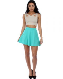 Flared Mini Skirt