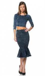 Flared Pencil Skirt