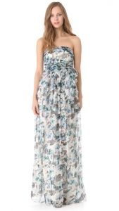 Floral Chiffon Gown