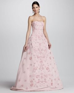 Floral Evening Ball Gown