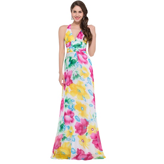 evening gown floral