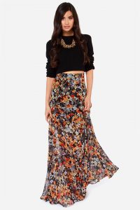 Floral Long Skirt