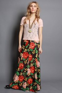 Floral Maxi Skirt