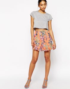 Floral Mini Skirt