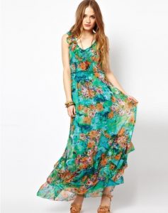 Floral Print Gown