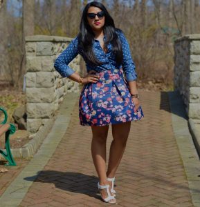 Floral Skirt Outfit