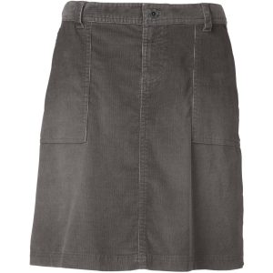 Gray Corduroy Skirt