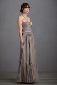 Gray Tulle Gown