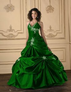 Green Ball Gown