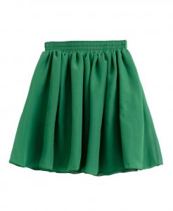Green Chiffon Skirt