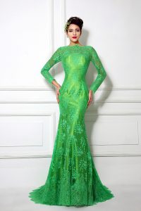 Green Gown with Sleeves