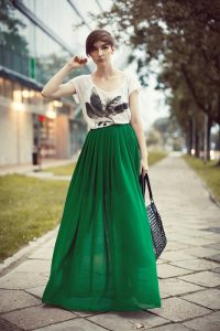 Green Maxi Skirt