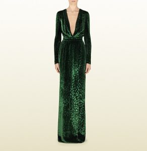 Green Velvet Gown