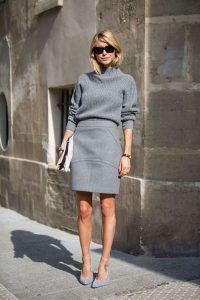 Grey Skirt Style