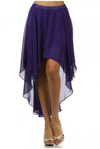 High Low Chiffon Skirt