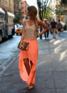 High Low Flowy Skirts