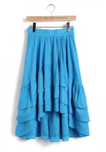 High Low Ruffle Skirt