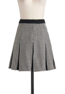 Houndstooth Skirt