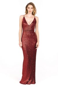 Images of Red Sequin Gown