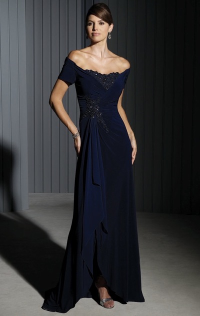 jersey evening gown