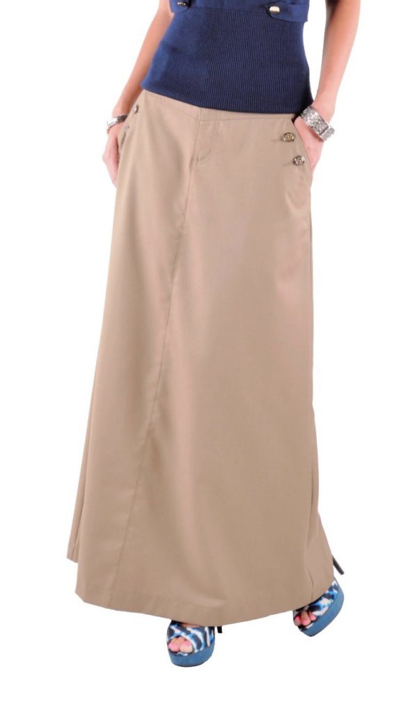 whistles khaki skirt