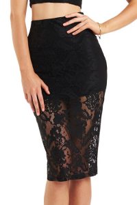 Lace Pencil Skirts