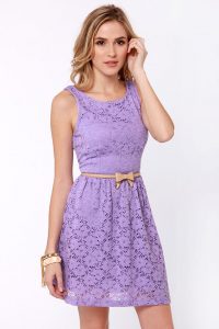 Lavender Lace Gown