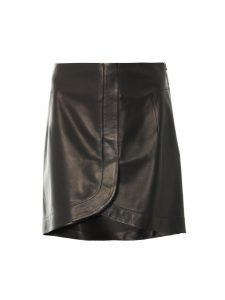 Leather Tulip Skirt