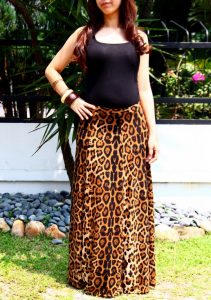 Leopard Maxi Skirt