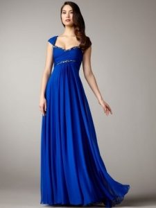 Long Blue Gown